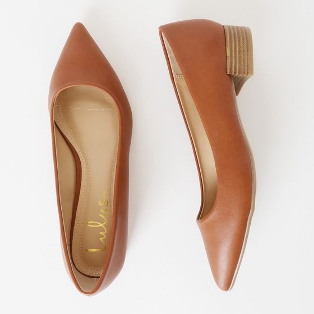 Alessia Brown Block Heel